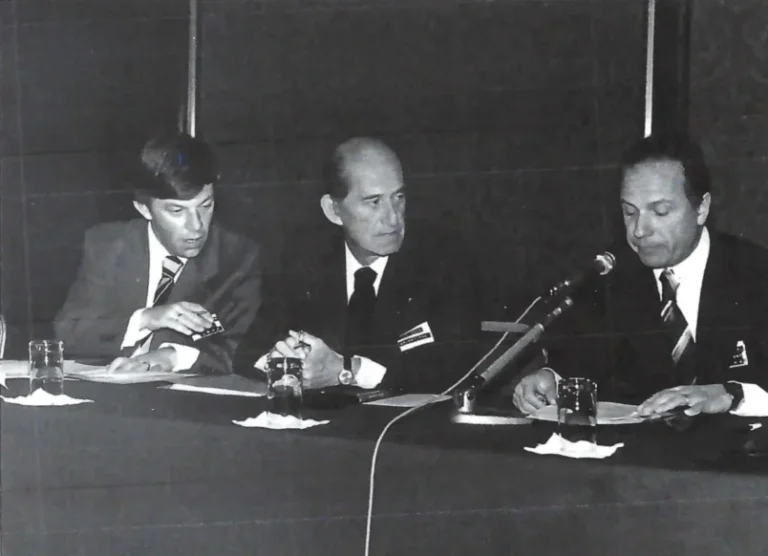 SFME Congress, Ajaccio, France. From left to right: Dr. Michel Delune, Prof. Aron Brunetiere & Dr. Carlo Alberto Bartoletti